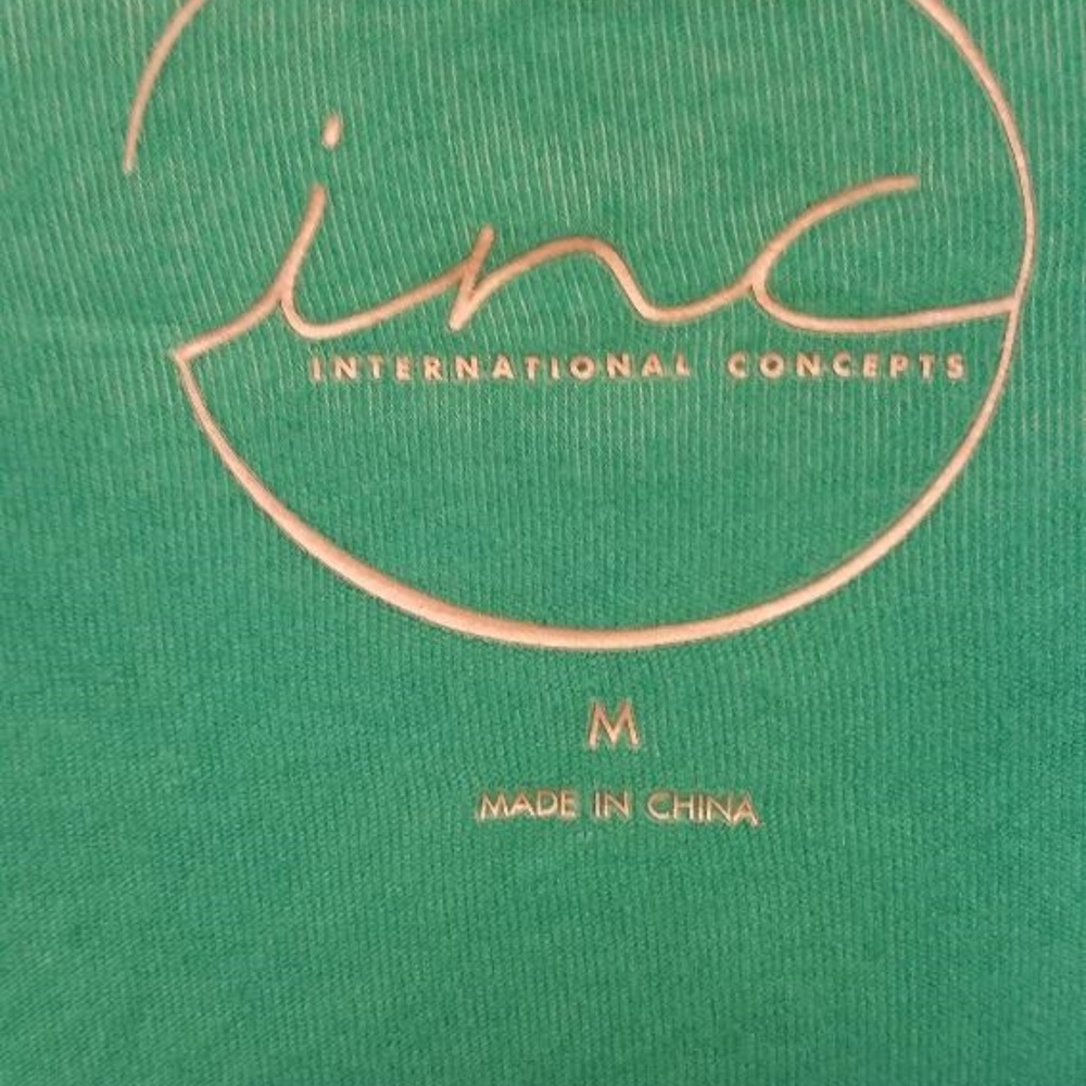 INC International - Turquoise Stretch Top - Picture 2 of 7